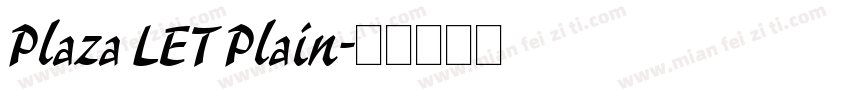 Plaza LET Plain字体转换